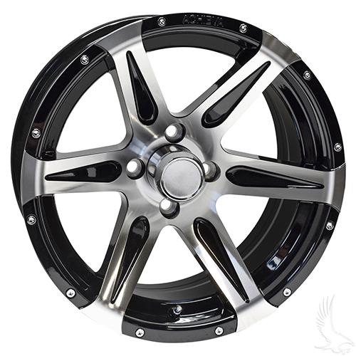 TIR-618-MB, AC618, Machined Gloss Black, 15x7 ET-25