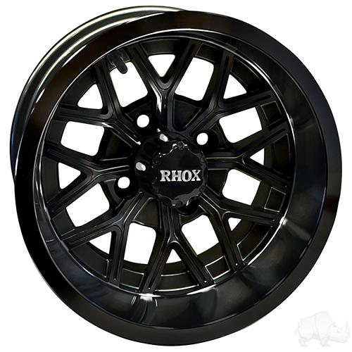 TIR-RX284-B, RHOX RX284, Gloss Black, 12x6 ET-10